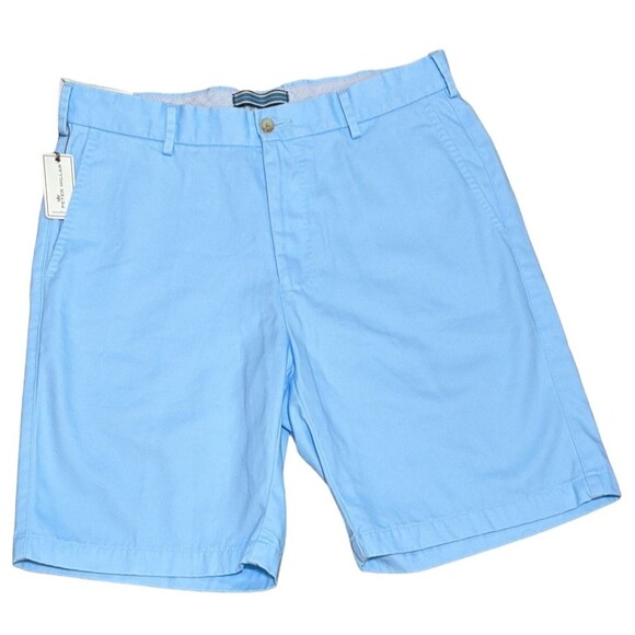 NWT Peter Millar Pima Cotton Winston Washed Twill Short Tarheel blue size 32R - Picture 12 of 12